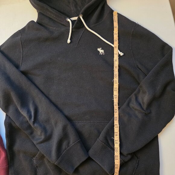 Abercrombie & Fitch Men's Small DarkNavy Pullover Hoodie Burgundy Zip Up Hoodie - Picture 5 of 16